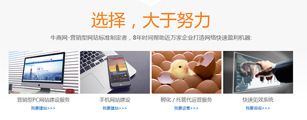 牛商網(wǎng)營銷型網(wǎng)站標(biāo)準(zhǔn)制定者