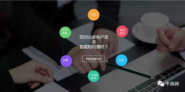 加頁(yè)可對(duì)企業(yè)不同的客戶(hù)進(jìn)行布局