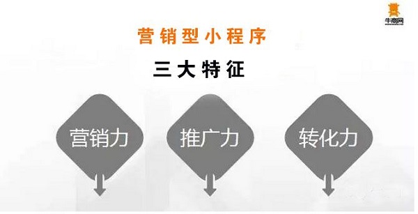 牛商網(wǎng)營銷型小程序三大特征